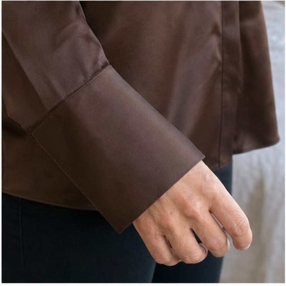 Navy Button Blouse - Picture 5 of 6